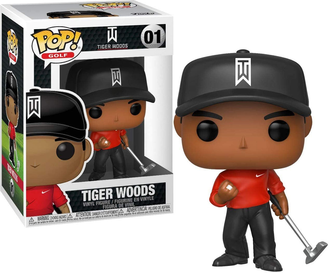 Tiger Woods (Rood Shirt) Funko 44715 Pop! Vinyl #01