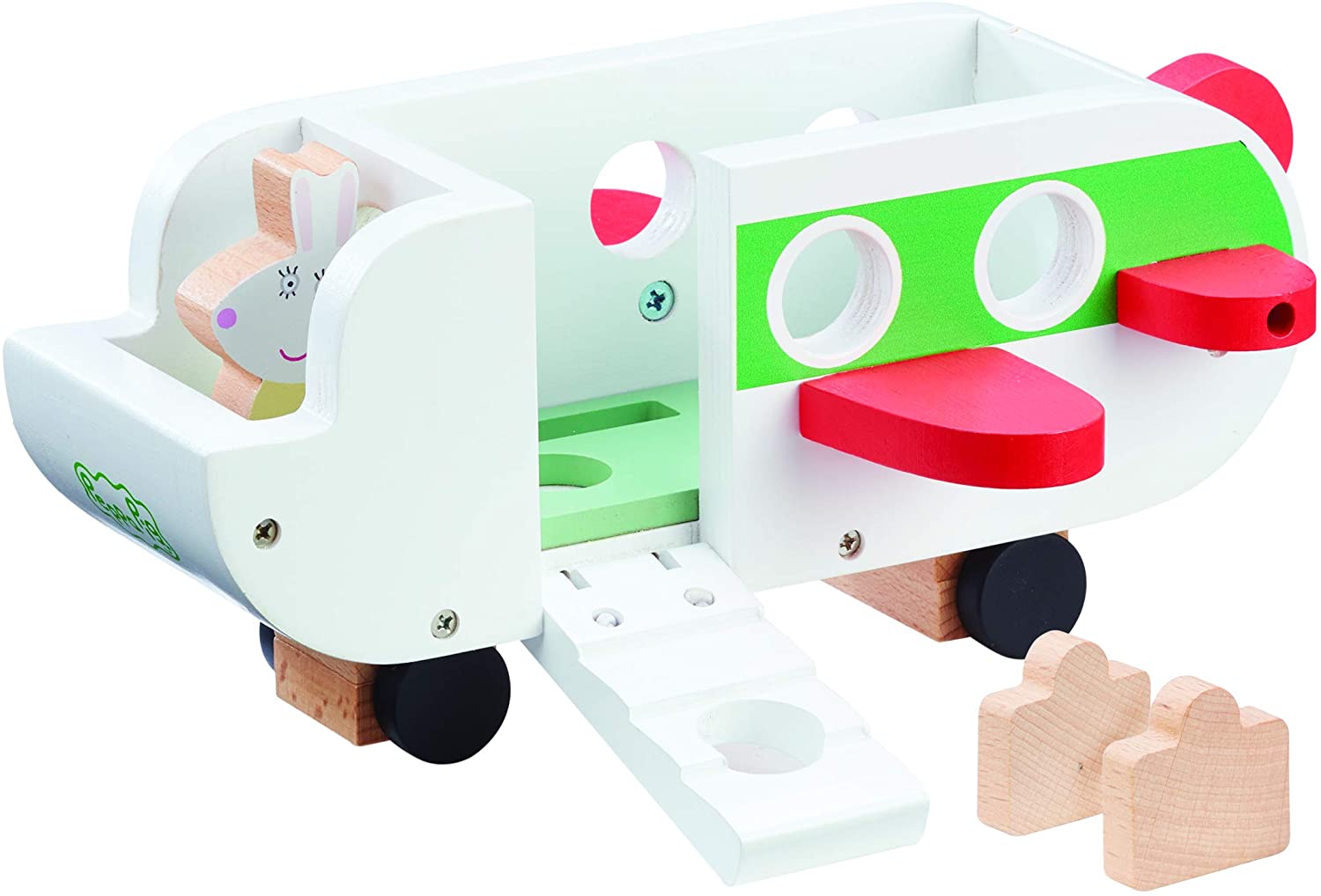 Peppa Pig 07211 Wooden Aeroplane - Push Along Vehicle for Toddlers 5