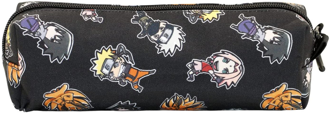 Naruto Wind-Fan Square Pencil Case, Black