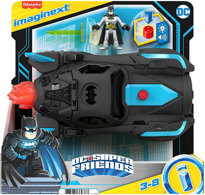 Fisher-Price Imaginext DC Super Friends Batmobile with lights and sounds, Batman