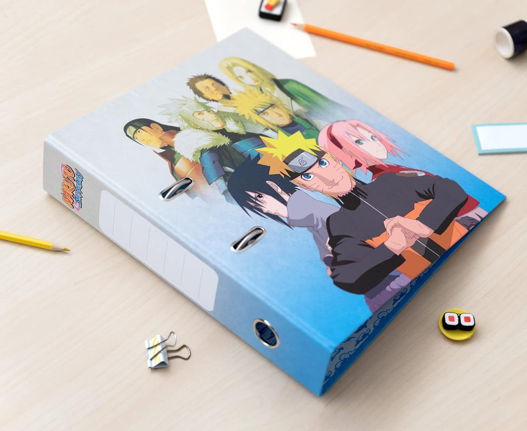 Official Naruto Lever Arch File - A4 File Folder - Large Documents Storage Files