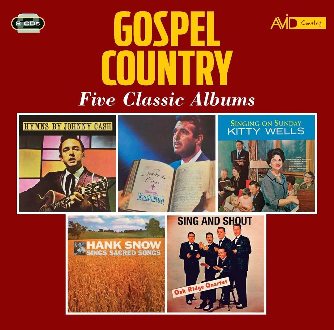 Country Gospel - Five Classic Albums (Hymns By / Nearer The Cross / Singing On S [Audio CD]