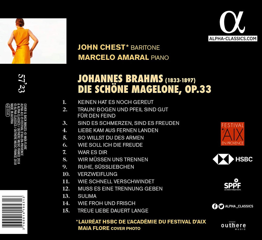 Brahms: Die Schöne Magelone [Audio CD]