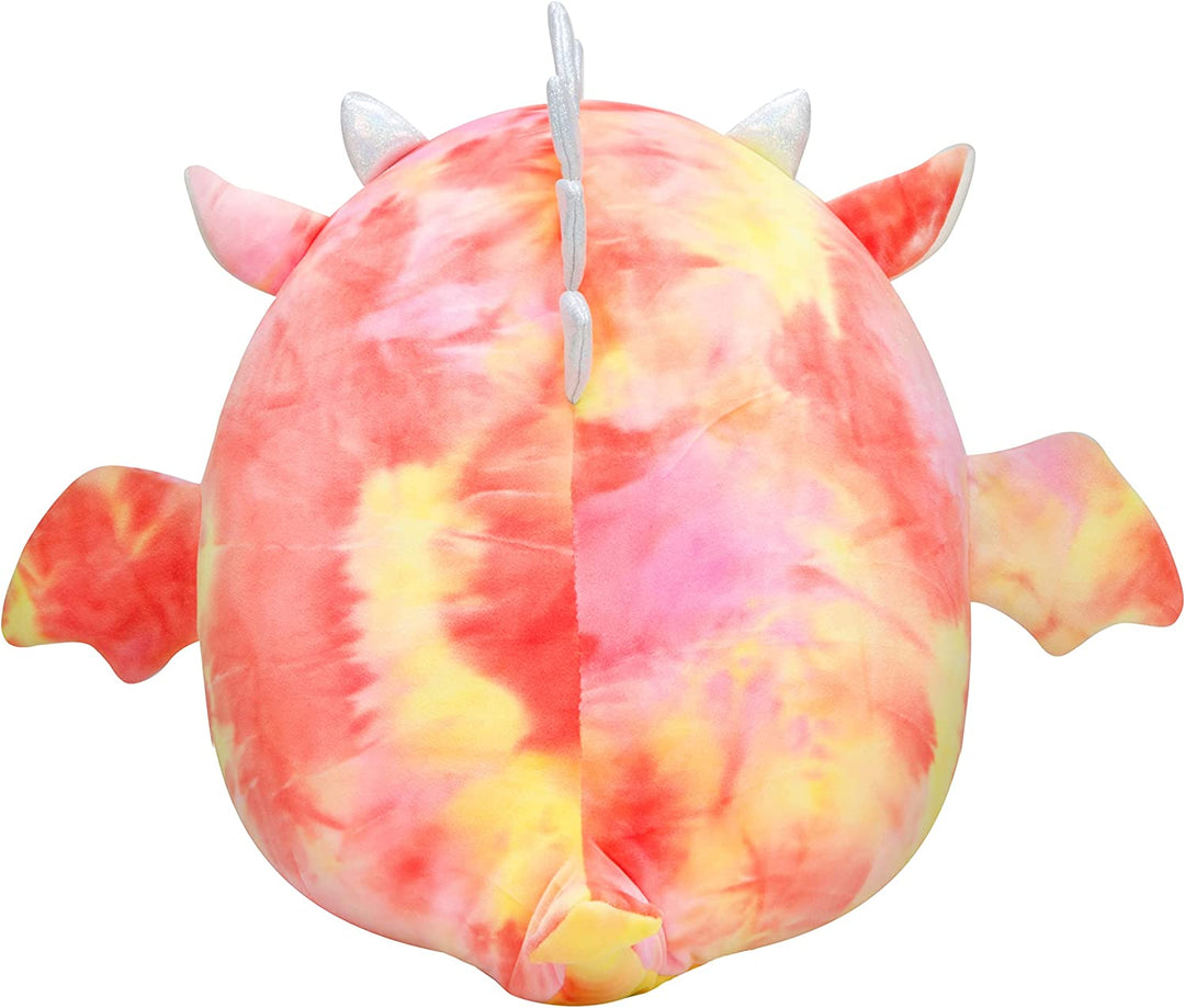 Squishmallows SQJW22-16RD-11-V 16" Red Tie-Dye Dragon-Add Mina-Mae to Your Squad