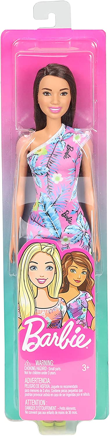 Barbie hermoso vestido rosa floreado de Mattel GHT25