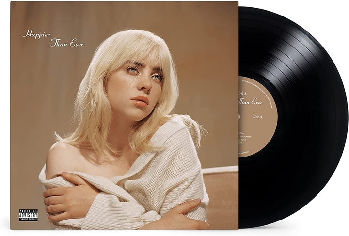 Billie Eilish – Happier Than Ever [Recyceltes schwarzes VINYL]