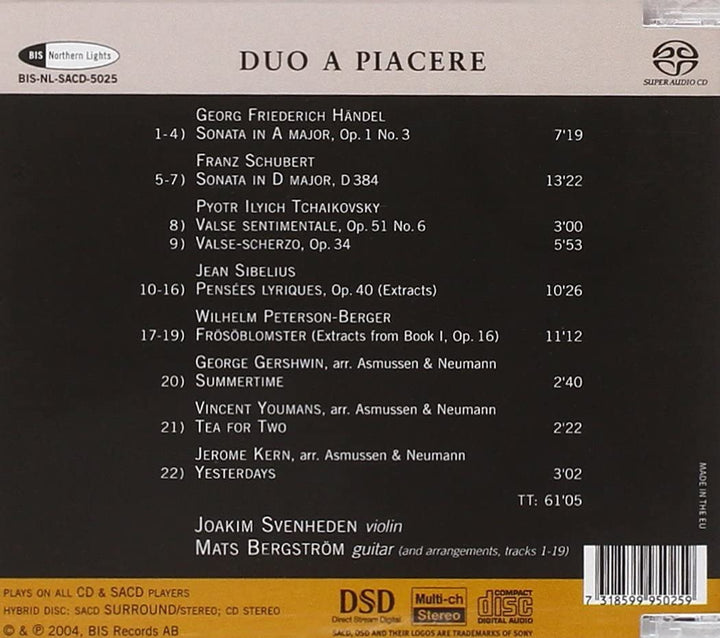 Duo a Piacere (Svenheden, Bergstrom) Hybrid]  [Audio CD]