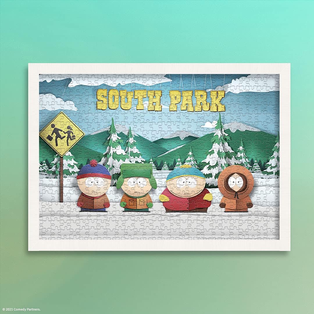 South Park Paper Bus Stop 1000-teiliges Puzzle