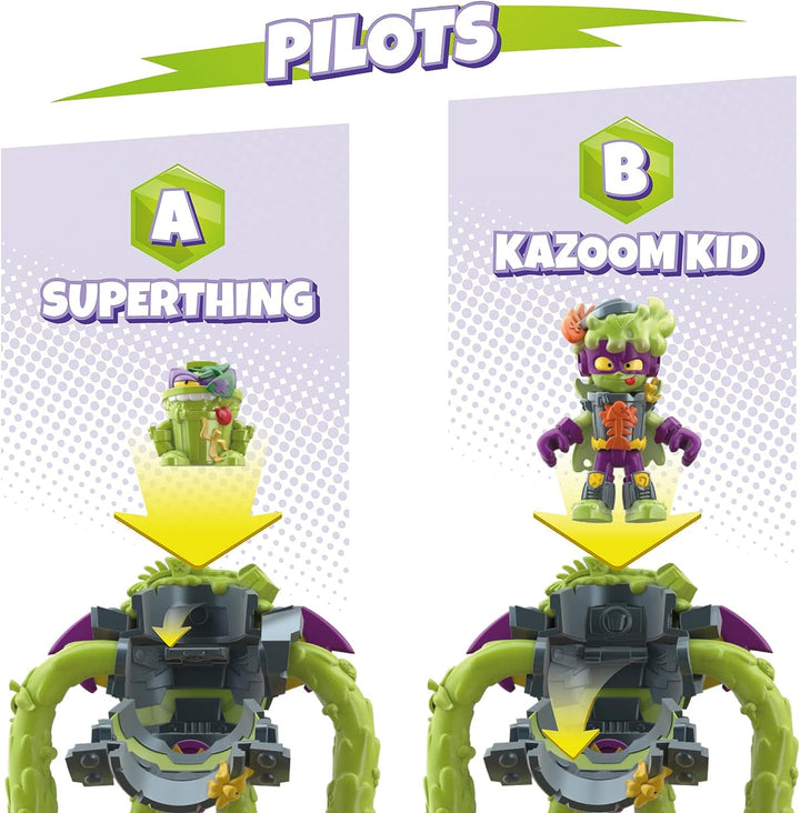 SUPERTHINGS Superbot Power Arms Trasher – Gelenkiger Schurkenroboter mit flexiblem