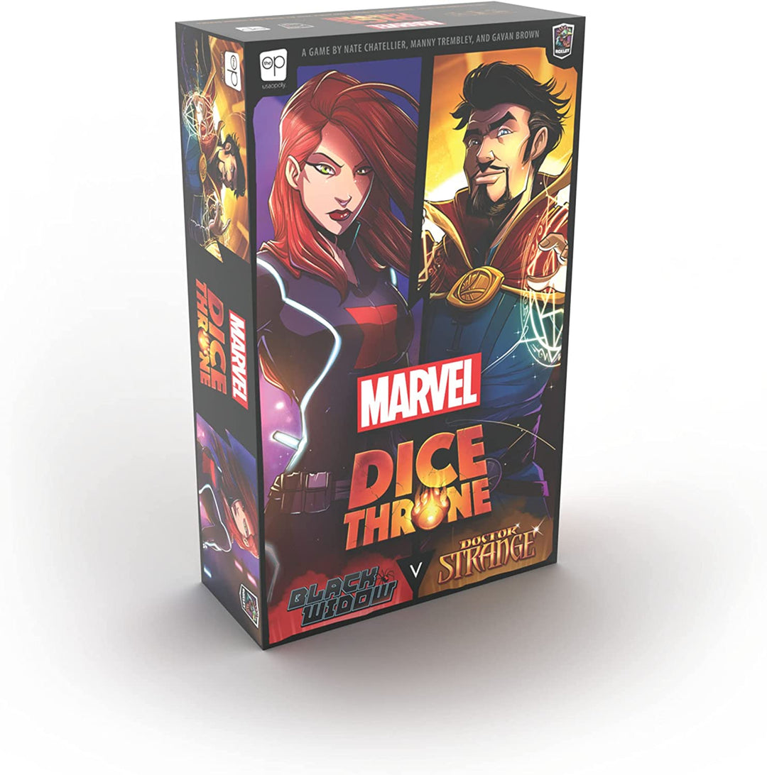 USA-OPOLY | Marvel Würfelthron – Black Widow vs. Doctor Strange | Brettspiel | Ag