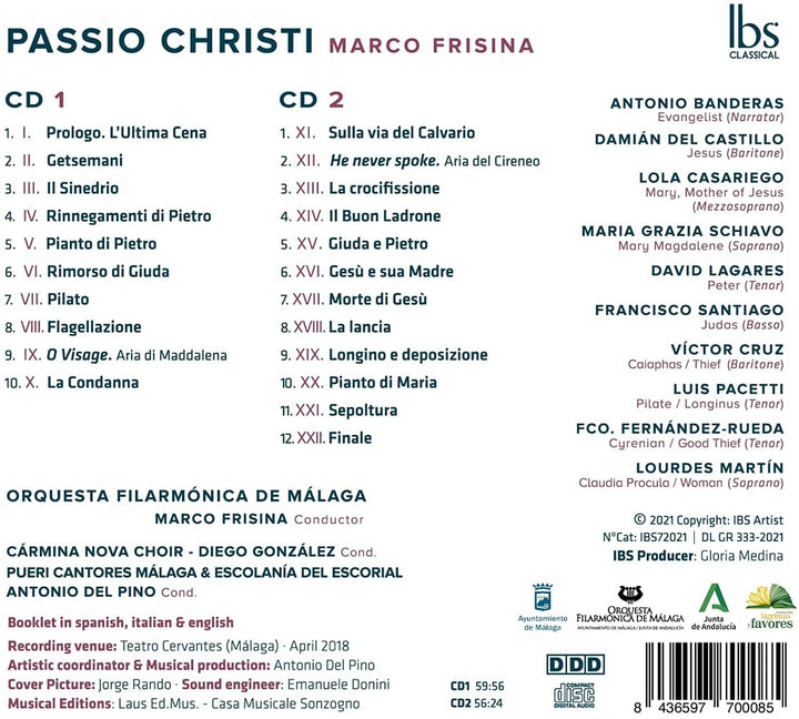 Frisina: Passio Christi [Various] [Ibs Classical: IBS72021] [Audio CD]