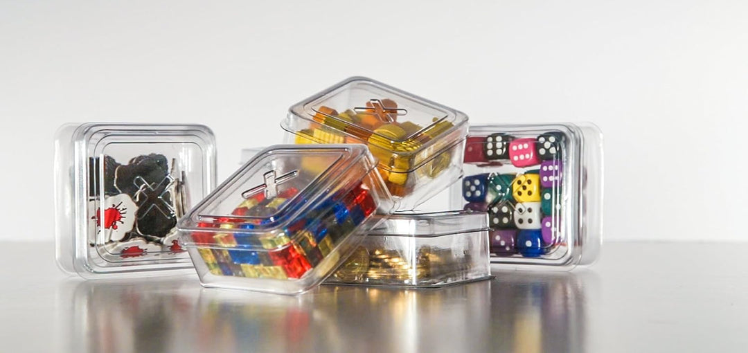 Geekbox Clear Plastic Token Storage With Lid