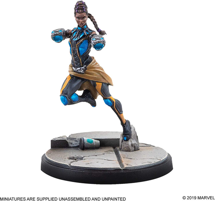 Atomare Massenspiele | Marvel Crisis Protocol: Charakterpaket: Shuri und Okoye | Miniaturenspiel