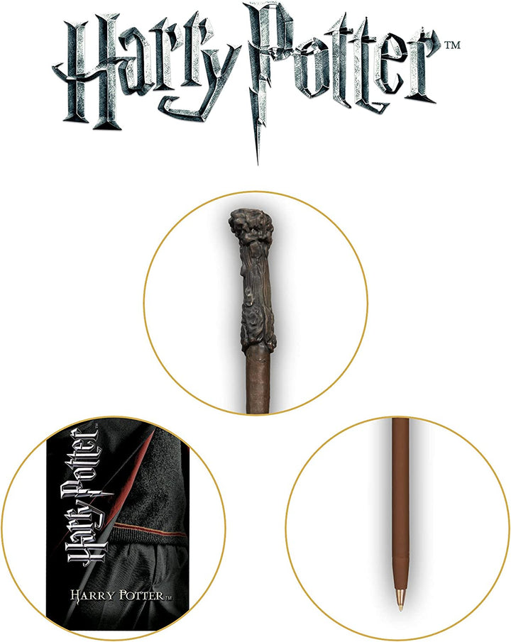 The Noble Collection Harry Potter Bacchetta magica Penna e segnalibro 9 pollici (23 cm) Confezione di cancelleria