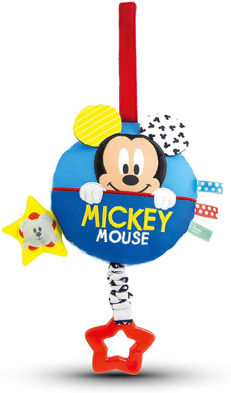 Baby Clementoni 17211 – Disney Baby Mickey Mouse Weiches Musikspielzeug für Babys ab 0 Monaten