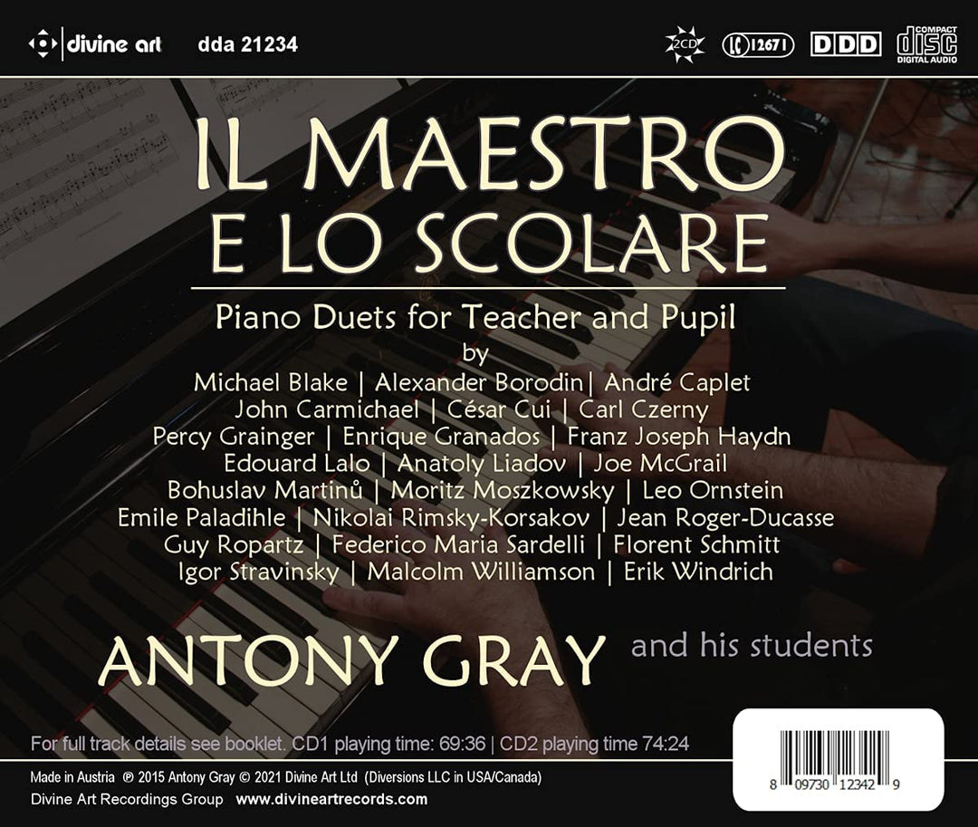 Antony Gray - Il Maestro E Lo Scolare [Antony Gray] [Divine Art: DDA21234] [Audio CD]