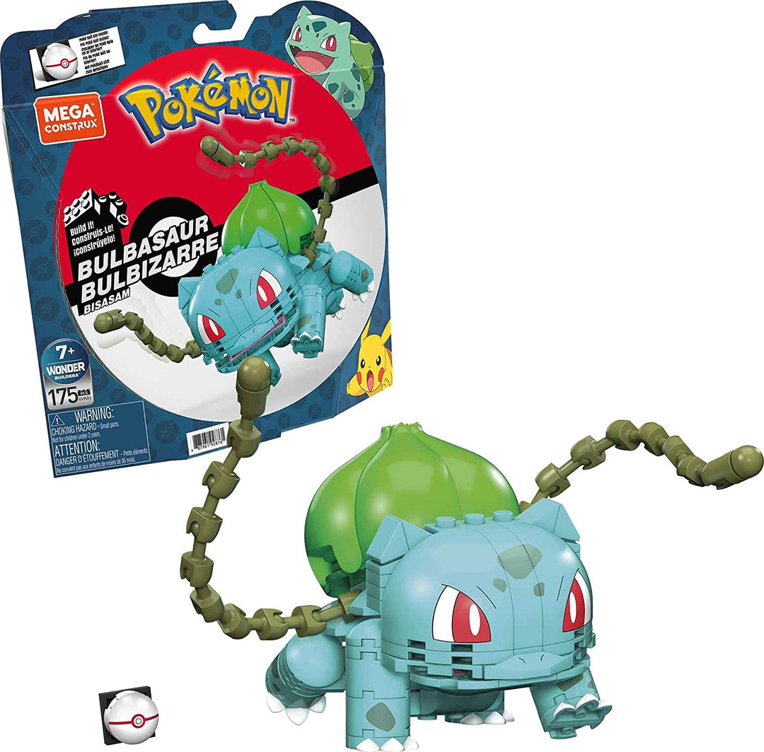 Mega Construx Pokemon Bisasam Bauset, Bauspielzeug für Kinder