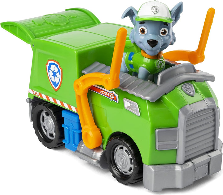 PAW Patrol, Rocky’s Recycling Truck Vehicle with Collectible Figure