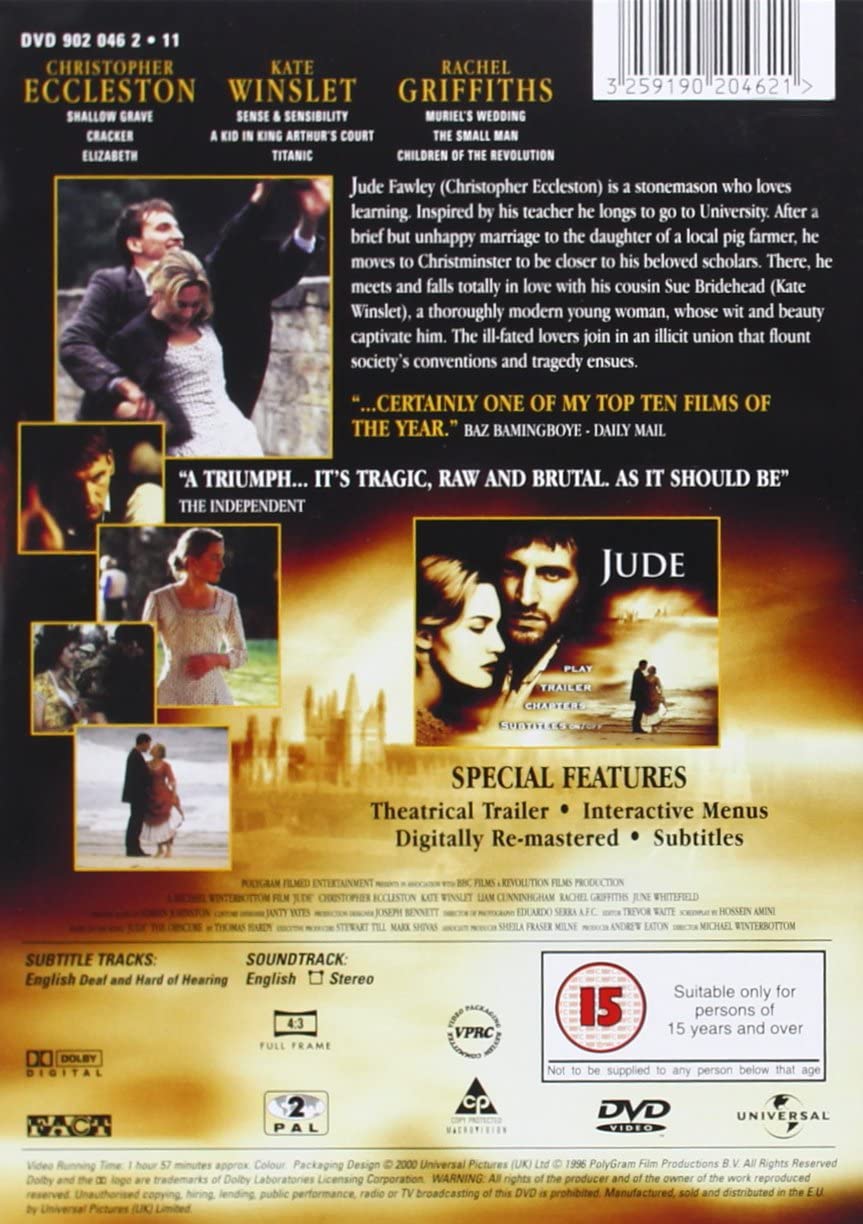 Jude [1996] – Liebesfilm/Drama [DVD]