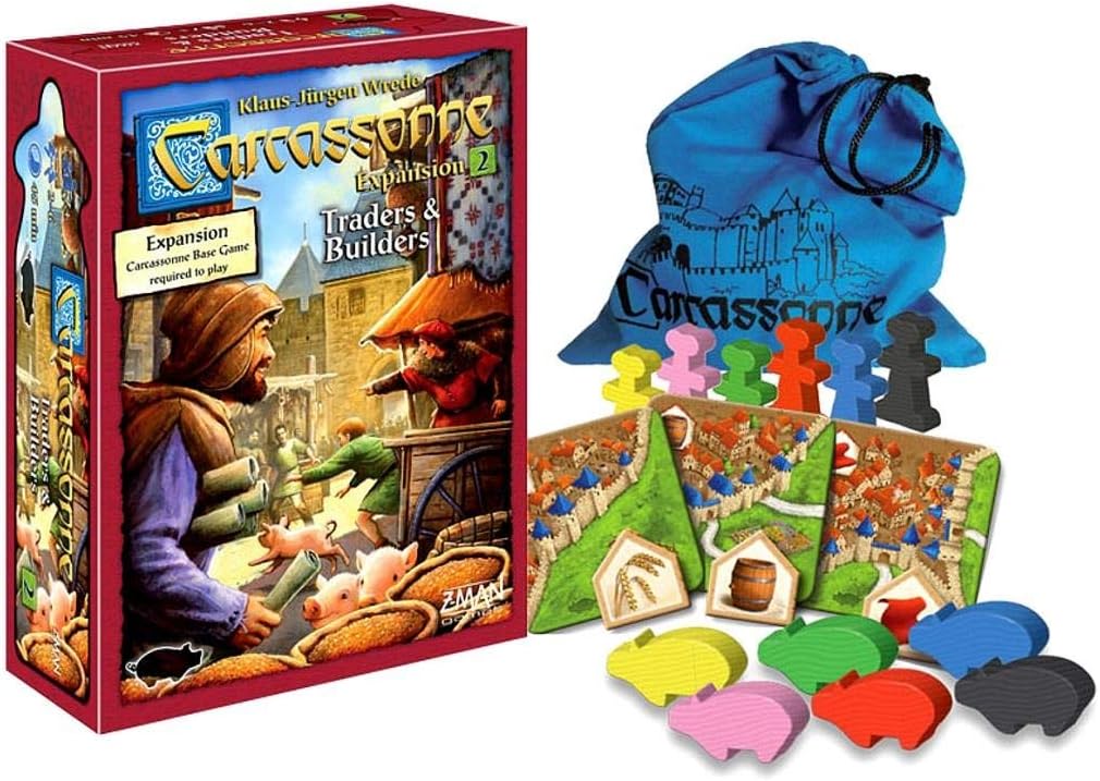 Z-Man-Spiele | Carcassonne Traders &amp; Builders Brettspiel EXPANSION 2 | Ab 7 Jahren | 2-6 Spieler