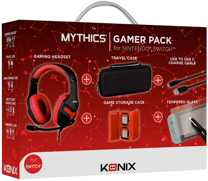 Konix Gamer Pack Nintendo Switch Unisex Accessori Standard