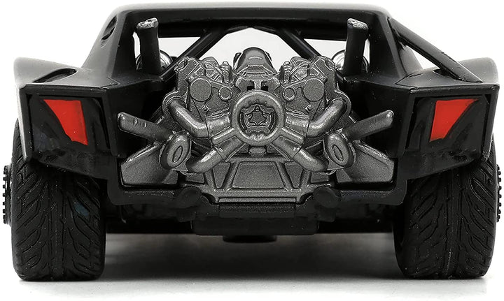 Jada 253213008 THE Batman Batmobile with Figure 1:32 in CDU, Black/White