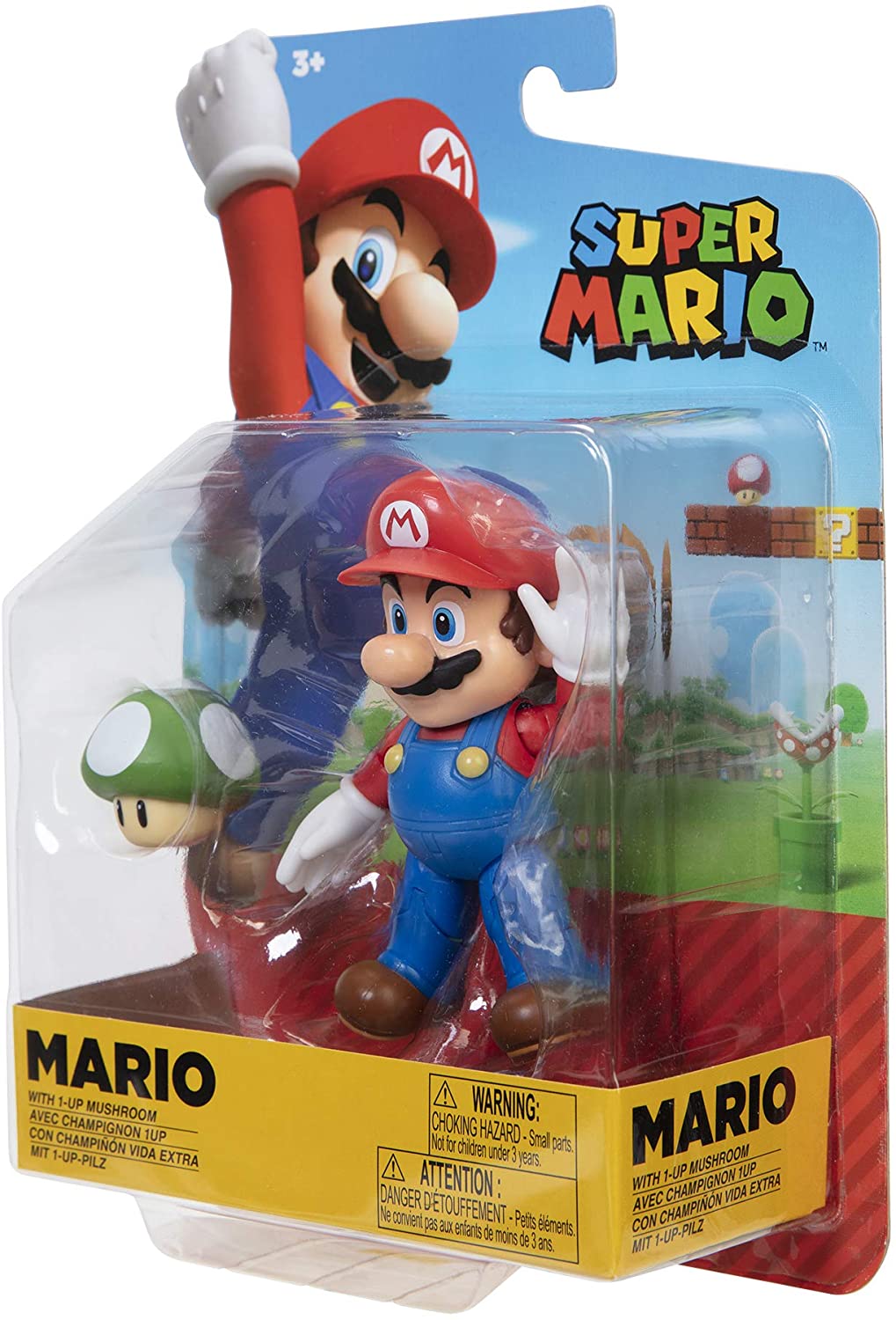 Mario mit 1Up Mushroom (World Of Nintendo Super Mario) Figur