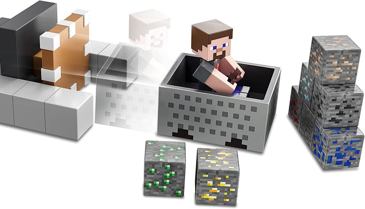 Playset di Minecraft Minecart Mayhem