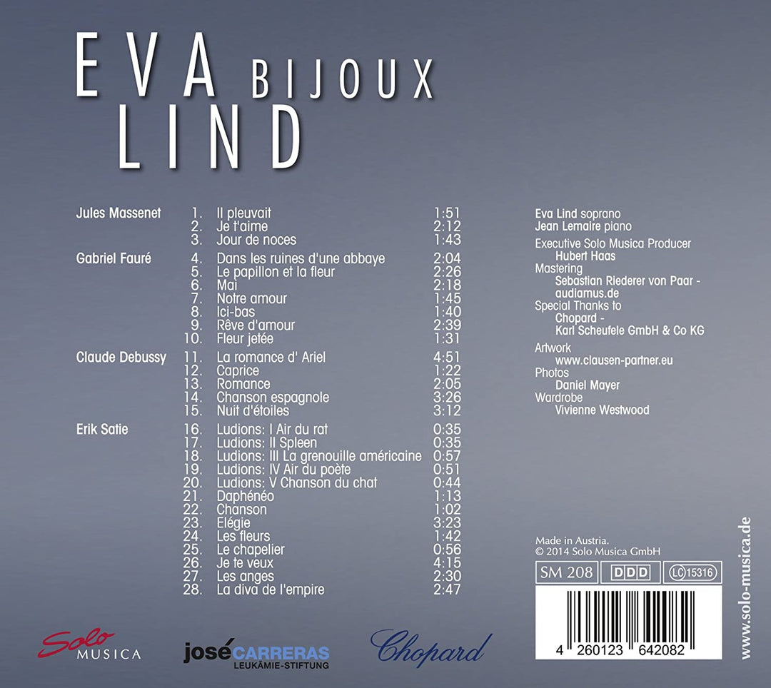 Bijoux [Eva Lind, Jean Lemaire] [Solo Musica: SM 208] [Audio CD]