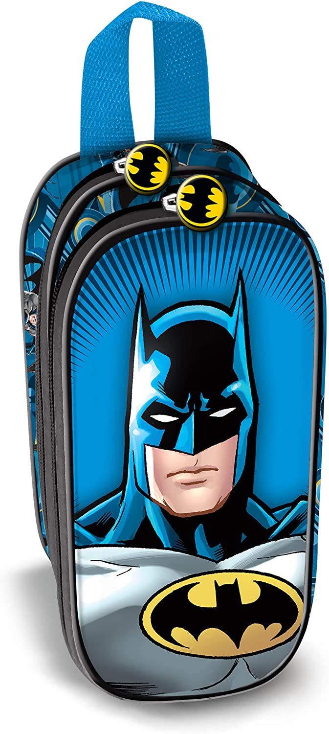 Batman Soldier-3D Doppel-Federmäppchen, Blau