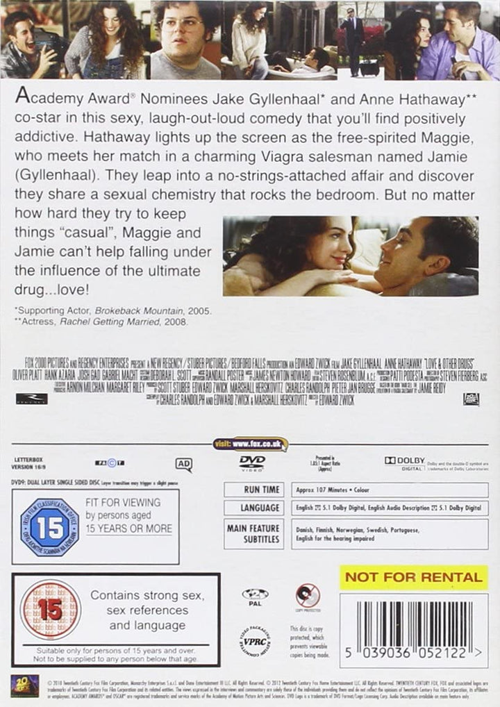 Love And Other Drugs - Romance/Comedy [DVD]