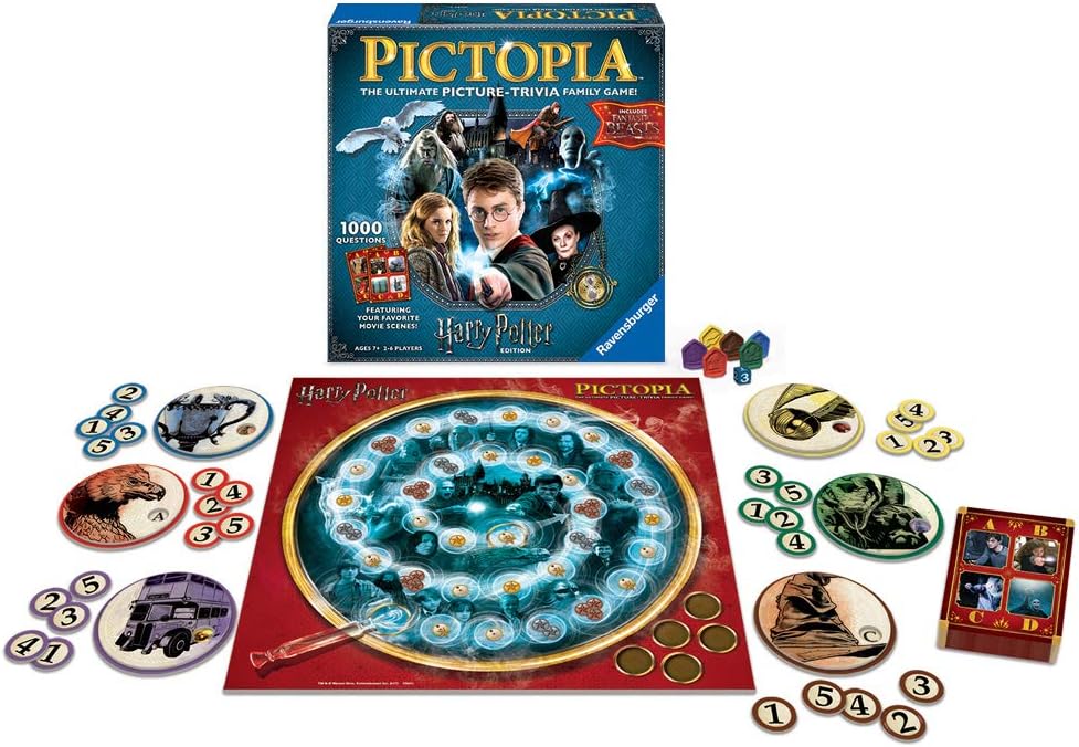 Ravensburger Harry Potter Pictopia - Picture Trivia Family Board Games for Kids and Adults