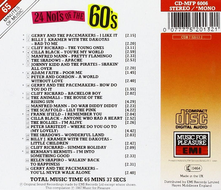 24 Number Ones of the 60's [Audio CD]