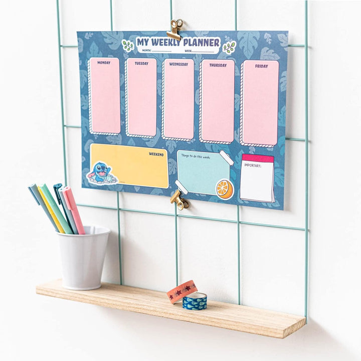 Grupo Erik Disney Stitch Weekly Planner A4 | Disney Calendar | Family Calendar