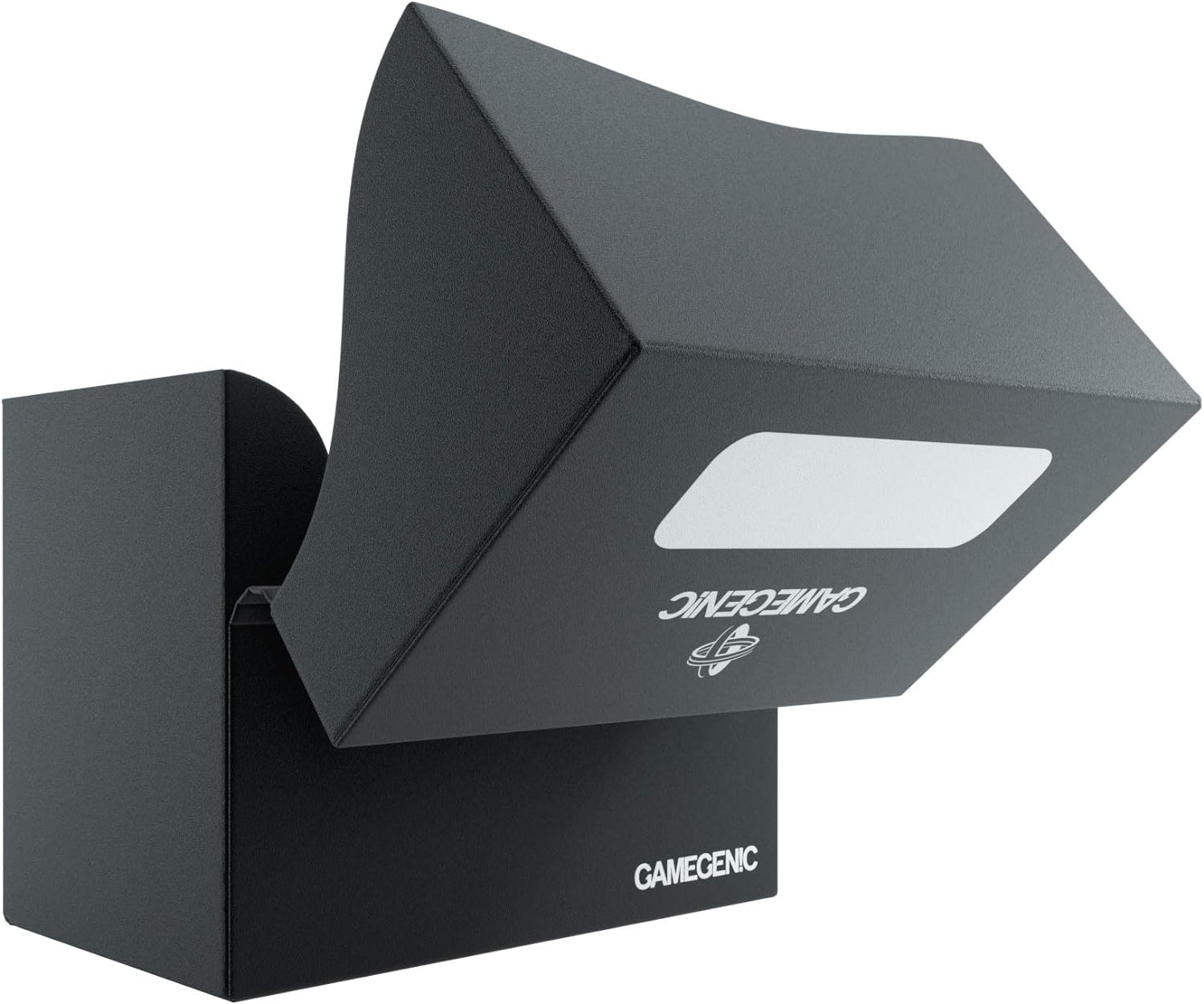 Gamegenic 80-Karten-Seitenhalter – Schwarz, für 80 doppelseitig gesleevte Karten, seitlich zu ladende Deckbox mit Cobra Neck-Technologie 9