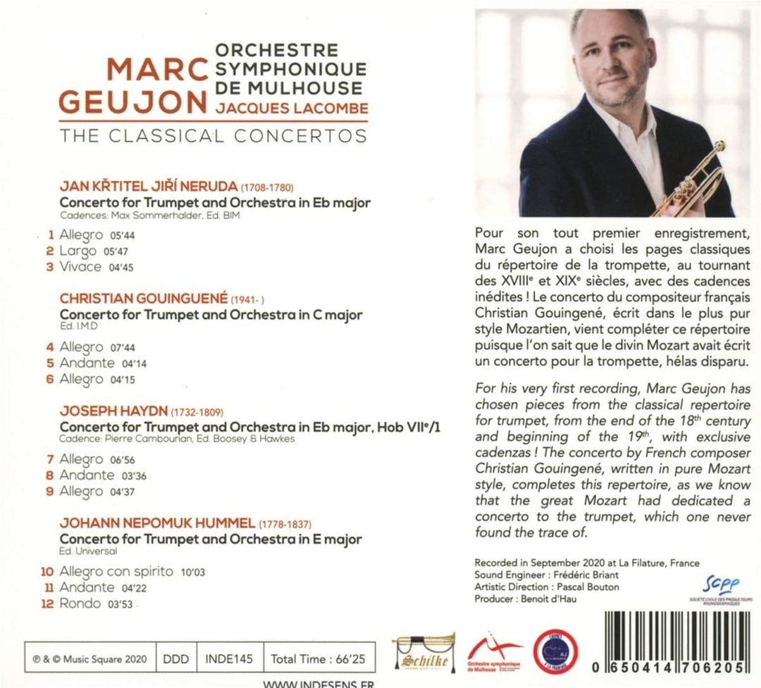 The Classical Concertos: Music by Haydn; Hummel; Neruda; Gouinguene [Audio CD]