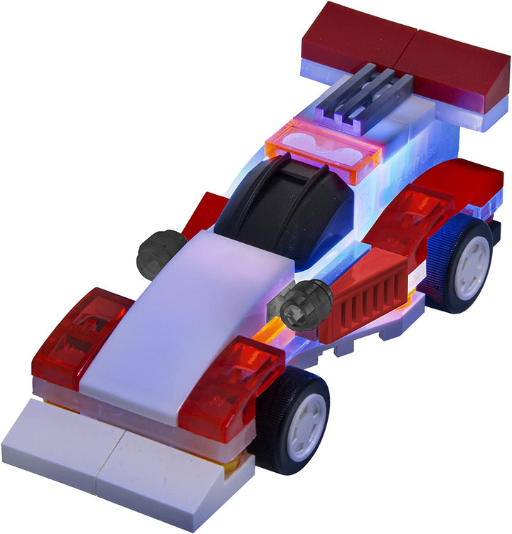 giochi preziosi spa LAM02301 Laser Pegs Microsparks-Vehicles 2 Pack Red Formu