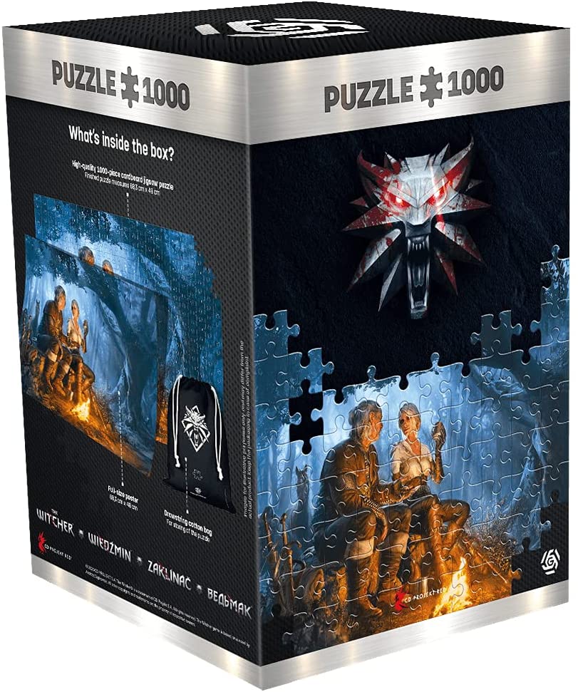 Good Loot The Witcher: Journey of Ciri - 1000 Pieces Jigsaw Puzzle 68cm x 48cm | includes Poster and Bag | Game Artwork for Adults and Teenagers