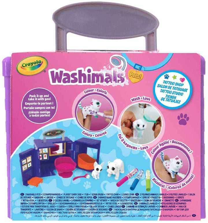 Crayola Washimals Pets Tattoo Shop Spielset