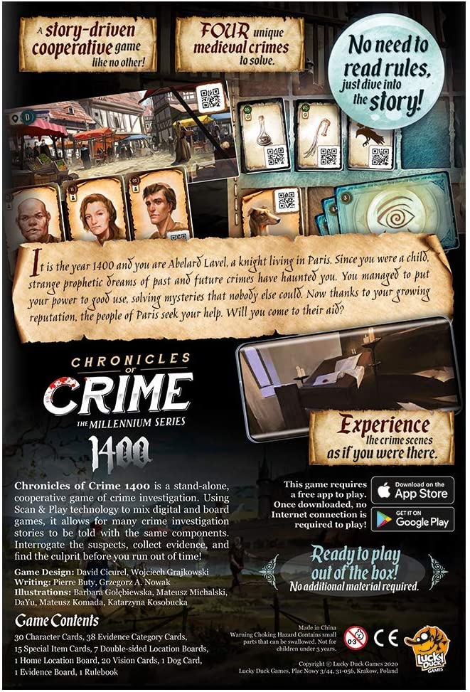 Lucky Duck Games Chronicles of Crime: 1400