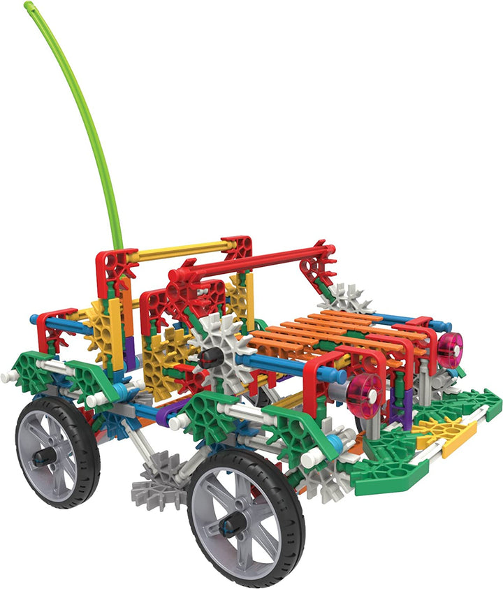 K'NEX 23012 Imagine Power and Play motorisiertes Bauset, Lernspielzeug für Kinder, 529-teiliges Stiel-Lernset, Technik für Kinder, lustiges und farbenfrohes Bauspielzeug für Kinder ab 7 Jahren