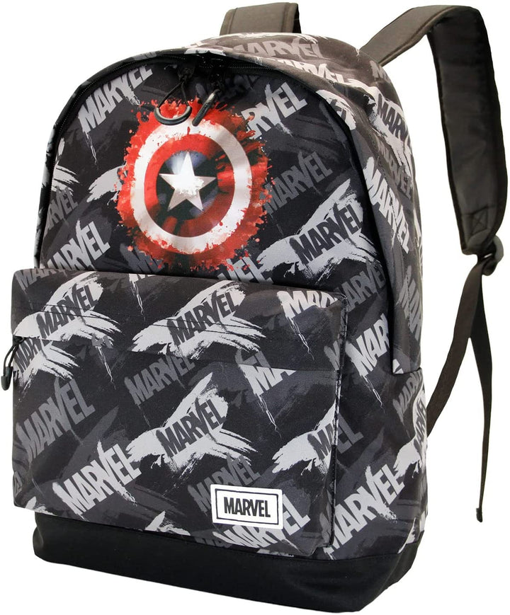 Captain America Scratches-Fan HS Rucksack, Grau