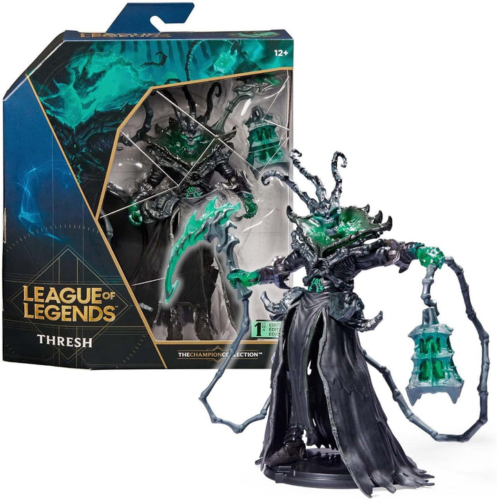 League of Legends, 6-Inch Thresh Collectible Figure w/ Premium Details and 2 Accessories, The Champion Collection, Collector Grade, Ages 12 and Up