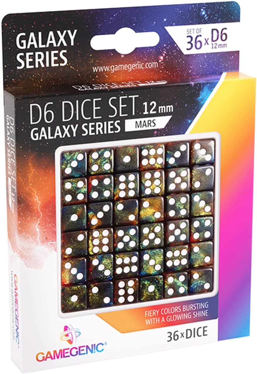 Set mit 6 Gesichtern Mars 12 mm (36 Stück)