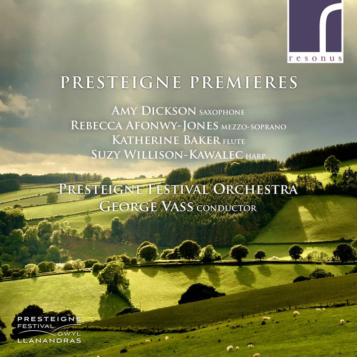 Presteigne Premieres [Amy Dickson; Rebecca Afonwy-Jones; Katherine Baker; Suzy Willison-Kawalec; Presteigne Festival Orchestra; George Vass] [Resonus Classics: RES10279] [Audio CD]