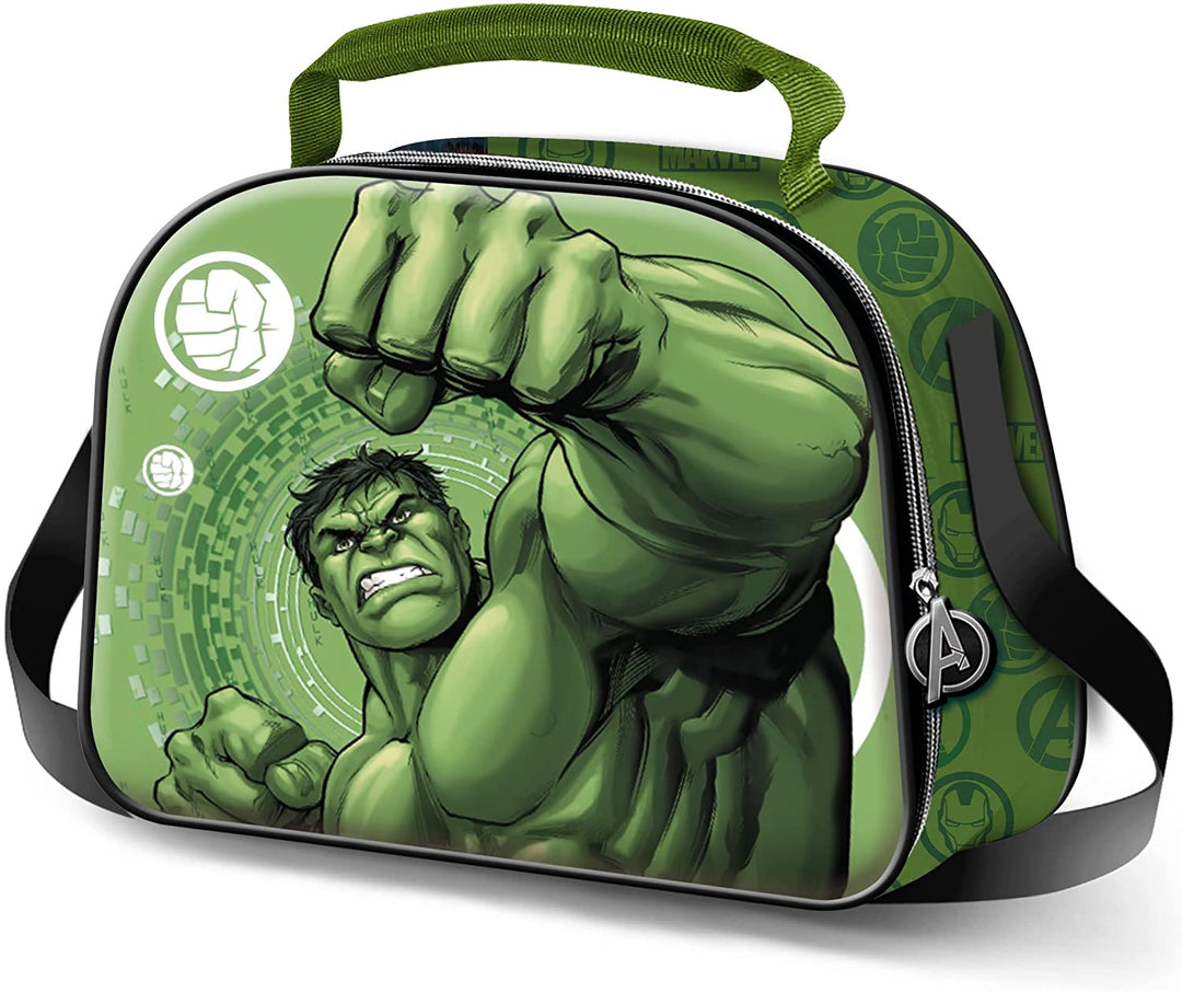 Hulk Fist-3D Lunch Bag, Green