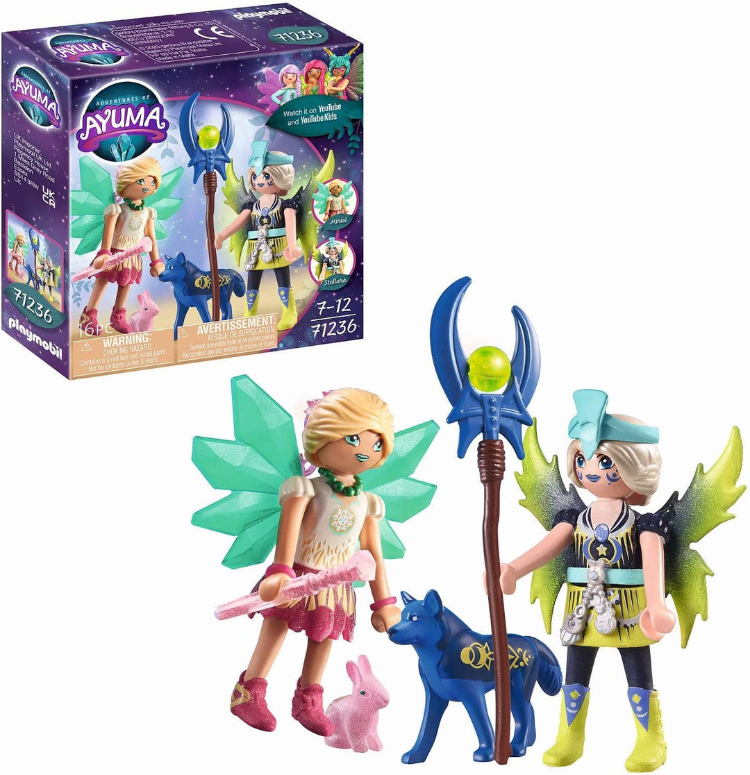 Playmobil 71236 Adventures of Ayuma Crystal and Moon Fairy with Soul Animals