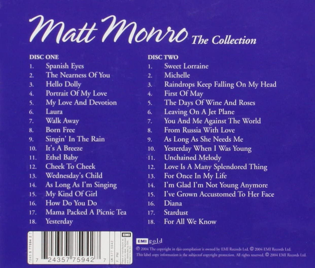 Die Matt Monro Collection [Audio-CD]