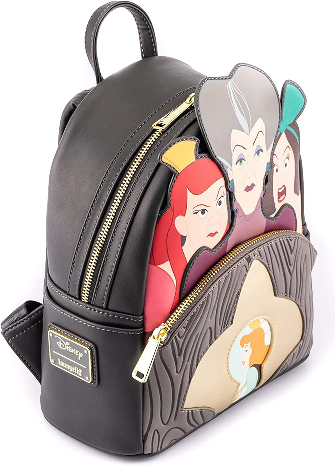 Loungefly Disney Villains Scene Evil Stiefmutter und Stiefschwestern Mini-Rucksack