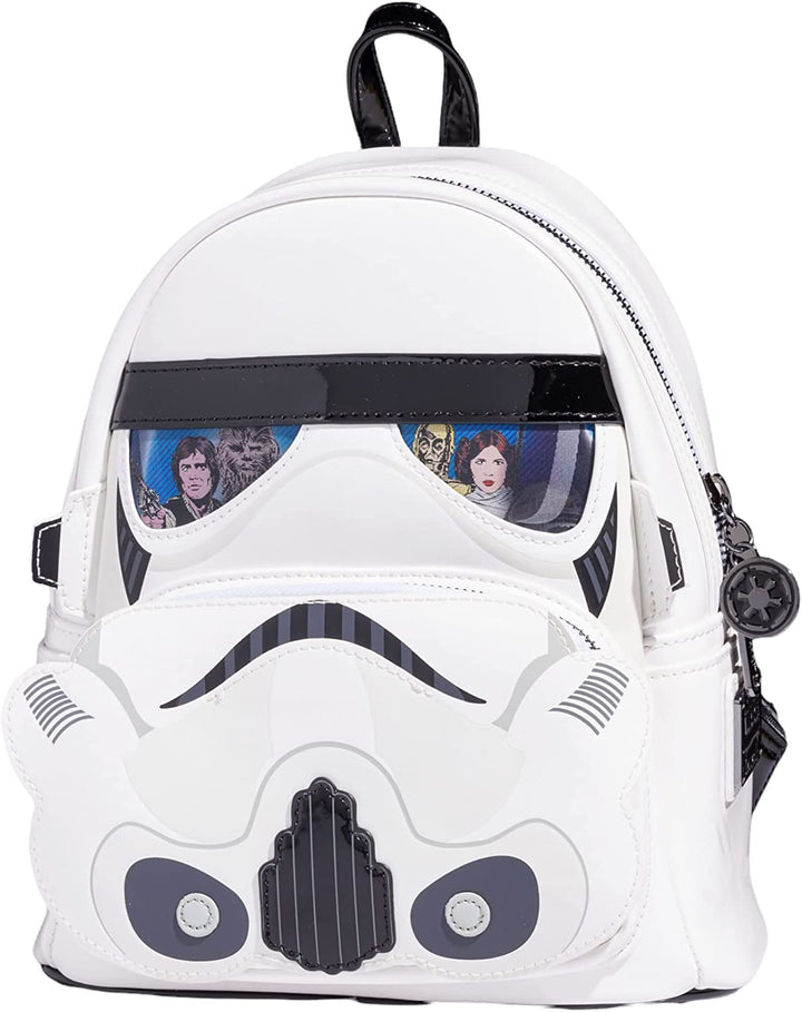 Loungefly Star Wars Stormtrooper Linsenförmiger Mini-Rucksack, Star Wars, Einheitsgröße, St